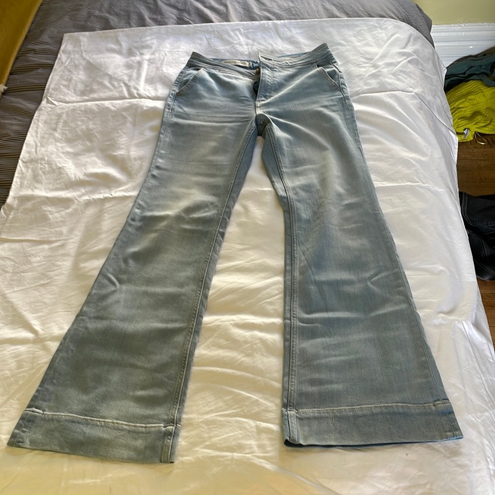 Denim flares by Pilcro and the Letterpress for Anthropologie